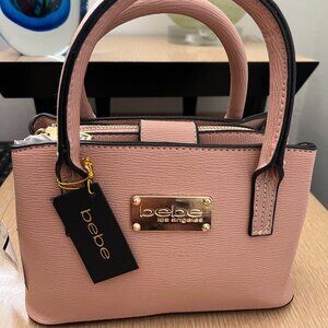 BNWT BEBE Aubrey Micro Satchel Crossbody in Dusty Rose (OS)